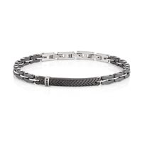 Bracciale Amen Uomo in Acciaio Zircone ACBR1302-1 - ACBR1302-1